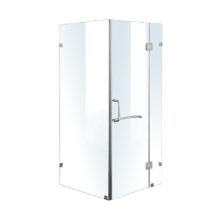 1200 x 800mm Frameless 10mm Glass Shower Screen By Della Francesca Kings Warehouse