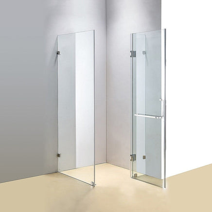 1200 x 900mm Frameless 10mm Glass Shower Screen By Della Francesca Kings Warehouse