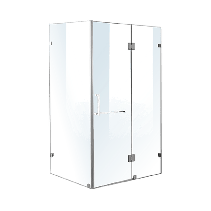 1200 x 900mm Frameless 10mm Glass Shower Screen By Della Francesca Kings Warehouse