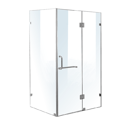 1200 x 900mm Frameless 10mm Glass Shower Screen By Della Francesca Kings Warehouse