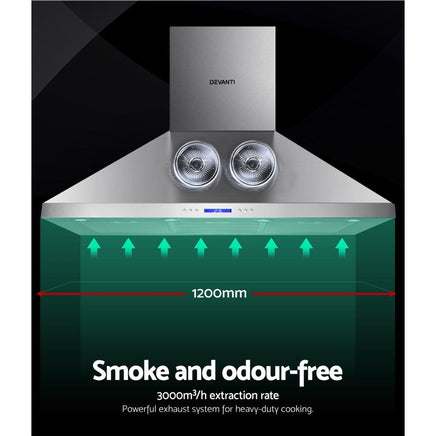 1200mm Commercial BBQ Rangehood - Silver Appliances Stocktake Sale Kings Warehouse