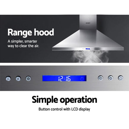 1200mm Commercial BBQ Rangehood - Silver Appliances Stocktake Sale Kings Warehouse