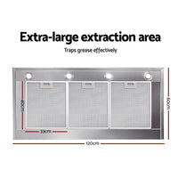 1200mm Commercial BBQ Rangehood - Silver Appliances Stocktake Sale Kings Warehouse