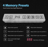 120cm Standing Desk Height Adjustable Sit Grey Stand Motorised Dual Motors Frame Birch Top Furniture Kings Warehouse