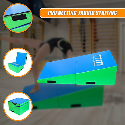 120x60x35cm Foldable Soft Incline Gymnastics Mat Wedge Yoga Gym Balance Training Sports & Fitness Kings Warehouse