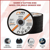 125mm 5" Cutting Disc Wheel for Angle Grinder x50 Tools Kings Warehouse