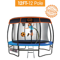 12ft-12 Pole Trampoline Roof Shade Cover Sports & Fitness Kings Warehouse