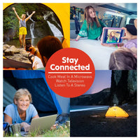 12V 100AH Deep Cycle Battery Box Portable Power Storage Marine Solar USB Camping Outdoor Recreation Kings Warehouse