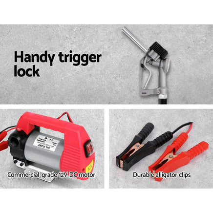 12V Electric Diesel Oil Bio-diesel Transfer Pump Auto Accessories Kings Warehouse
