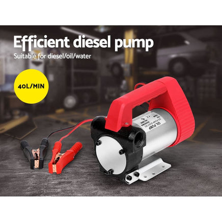 12V Electric Diesel Oil Bio-diesel Transfer Pump Auto Accessories Kings Warehouse