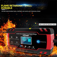 12V/24V Car Battery Charger Smart Trickle Repair Caravan Motorcycle Boat GEL/AGM Kings Warehouse