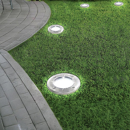 12x Solar Powered LED Buried Inground Recessed Light Garden Outdoor Deck Path Home & Garden Kings Warehouse