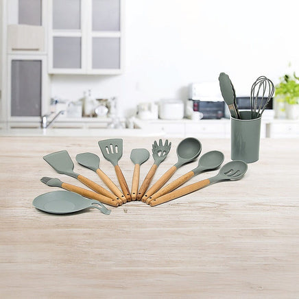 13x Kitchen Utensils for Cooking Baking Silicone Set Home & Garden Kings Warehouse