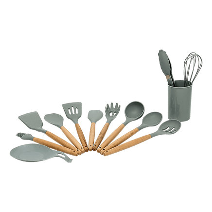 13x Kitchen Utensils for Cooking Baking Silicone Set Home & Garden Kings Warehouse