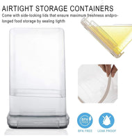 14 Pieces Airtight Food Storage and BPA Free Plastic with Easy Lock Black Lids Labels for Kitchen Kings Warehouse