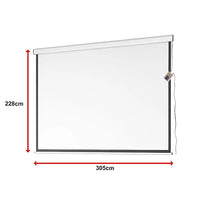 150" Electric Motorised Projector Screen TV +Remote Audio & Video Kings Warehouse
