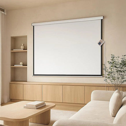 150" Electric Motorised Projector Screen TV +Remote Audio & Video Kings Warehouse