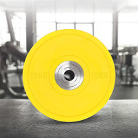 15KG PRO Olympic Rubber Bumper Weight Plate Sports & Fitness Kings Warehouse
