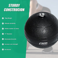15kg Slam Ball No Bounce Crossfit Fitness MMA Boxing BootCamp Sports & Fitness Kings Warehouse