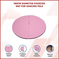 160cm Diameter Exercise Mat for Dancing Pole Sports & Fitness Kings Warehouse