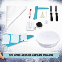 164Pcs Cake Decorating Kit Turntable Rotating Baking Flower Icing Piping Nozzles Home & Garden Kings Warehouse