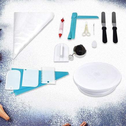 164Pcs Cake Decorating Kit Turntable Rotating Baking Flower Icing Piping Nozzles Home & Garden Kings Warehouse