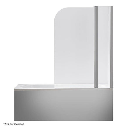 180 Degree Pivot Door 6mm Safety Glass Bath Shower Screen 1200x1400mm By Della Francesca Furniture Kings Warehouse