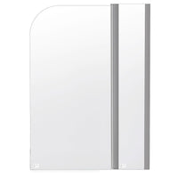 180 Degree Pivot Door 6mm Safety Glass Bath Shower Screen 1200x1400mm By Della Francesca Furniture Kings Warehouse