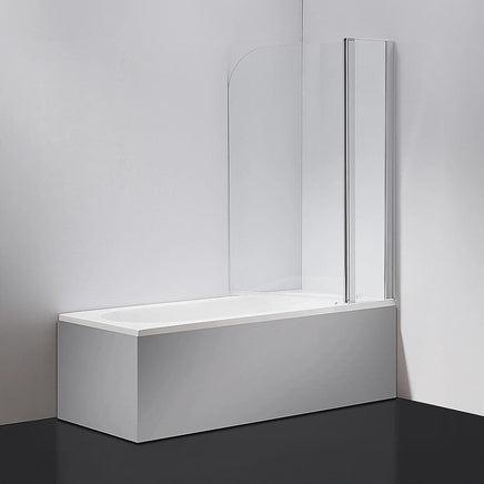 180 Degree Pivot Door 6mm Safety Glass Bath Shower Screen 1200x1400mm By Della Francesca Furniture Kings Warehouse