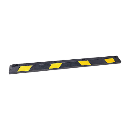 180cm Heavy Duty Rubber Curb Parking Guide Wheel Driveway Stopper Reflective Yellow Tools Kings Warehouse
