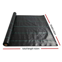 1.83m X 100m Weedmat Weed Control Mat Woven Fabric Gardening Plant PE End of Year Clearance Sale Kings Warehouse 