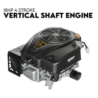 18HP Vertical Shaft Lawn Mower Engine Petrol Motor 4 Stroke OHV Ride On Tools Kings Warehouse