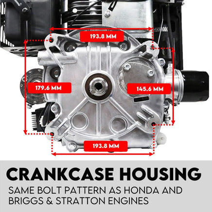 18HP Vertical Shaft Lawn Mower Engine Petrol Motor 4 Stroke OHV Ride On Tools Kings Warehouse