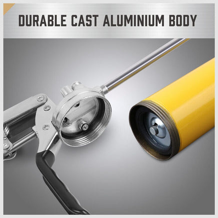 18inch Grease Gun 8000PSI Pistol Grip Flex Hose Heavy Duty Barrel With Cartridge Tools Kings Warehouse