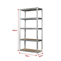 1.8M Warehouse Shelving Racking Steel Pallet Garage Shelves Metal Storage Rack Furniture Kings Warehouse
