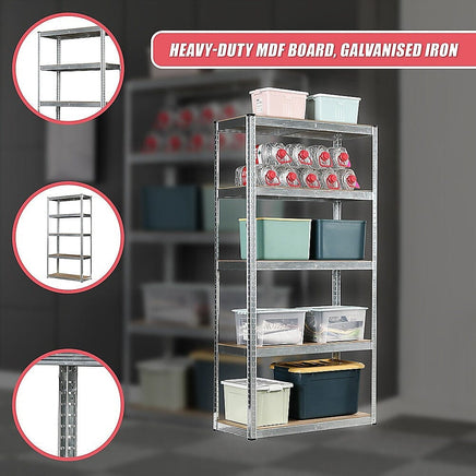 1.8M Warehouse Shelving Racking Steel Pallet Garage Shelves Metal Storage Rack Furniture Kings Warehouse