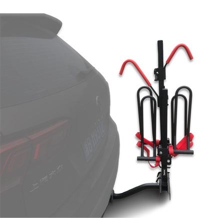 2 Bicycle Bike Rack Rear Car Carrier 2" Hitch Mount Platform Foldable Sports & Fitness Kings Warehouse