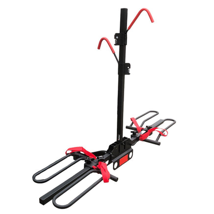 2 Bicycle Bike Rack Rear Car Carrier 2" Hitch Mount Platform Foldable Sports & Fitness Kings Warehouse