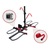 2 Bike Rack for Car SUV Rear Bicycle Holder Carrier Hitch Mount Platform Holder Sports & Fitness Kings Warehouse