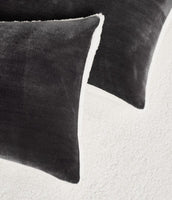 2 in 1 Teddy Sherpa Quilt Cover Set and Blanket single size charcoal Home & Garden Kings Warehouse