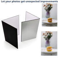 2 Pack A3 3 in 1 Photography Light Reflector Cardboard Light Diffuser Board Black, Silver, White Kings Warehouse