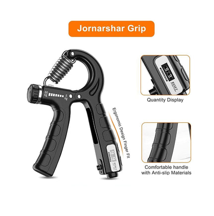 2 Pack Adjustable Hand Grip Strengthener for Hand Grip Strength and Wrist Rehabilitation (Resistance 5-60 kg) Kings Warehouse