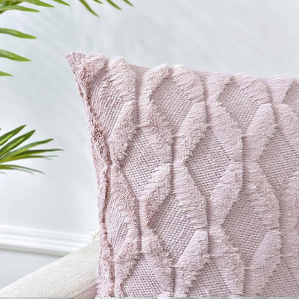 2 Pack Decorative Boho Throw Pillow Covers 45 x 45 cm (Pink) Kings Warehouse