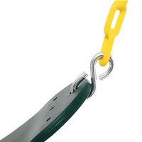 2 Pack Swings Seats Heavy Duty 66" Chain Plastic Coated Playground Swing Home & Garden Kings Warehouse