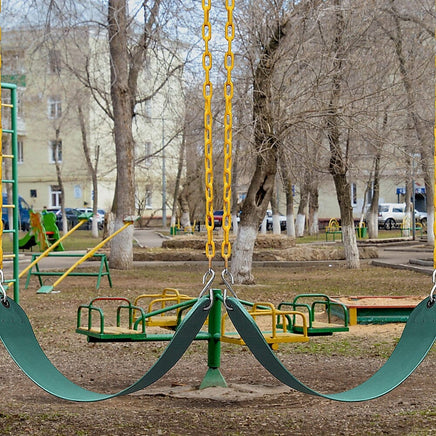 2 Pack Swings Seats Heavy Duty 66" Chain Plastic Coated Playground Swing Home & Garden Kings Warehouse