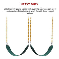 2 Pack Swings Seats Heavy Duty 66" Chain Plastic Coated Playground Swing Home & Garden Kings Warehouse