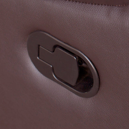 2 Seater Recliner Sofa In Faux Leather Lounge Couch in Brown Health & Beauty Kings Warehouse