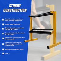 2 Tier Dumbbell Rack for Dumbbell Weights Storage Sports & Fitness Kings Warehouse