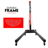 2 Ton Hydraulic Engine Crane Folding Hoist Stand Mobile Garage Workshop Tools Kings Warehouse