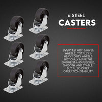 2 Ton Hydraulic Engine Crane Folding Hoist Stand Mobile Garage Workshop Tools Kings Warehouse